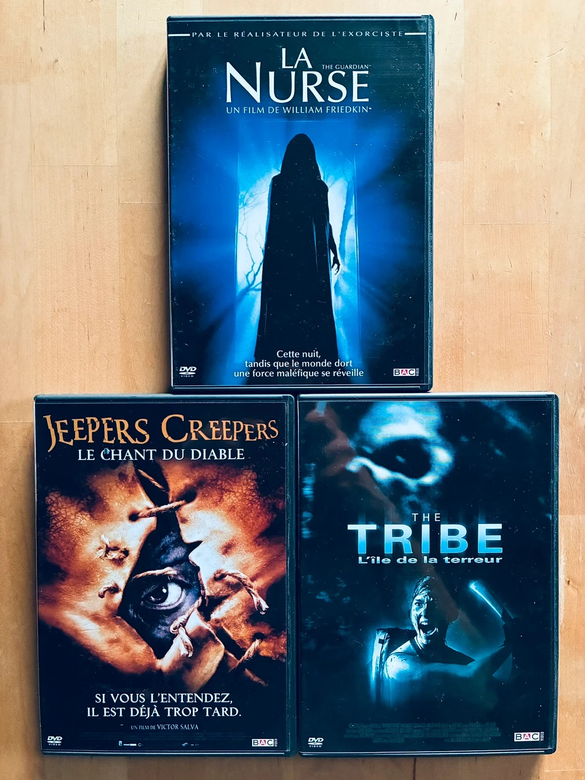 Caja de 3 DVD de terror: La Nurse/The Tribe/Jeepers Creepers. – photo 3